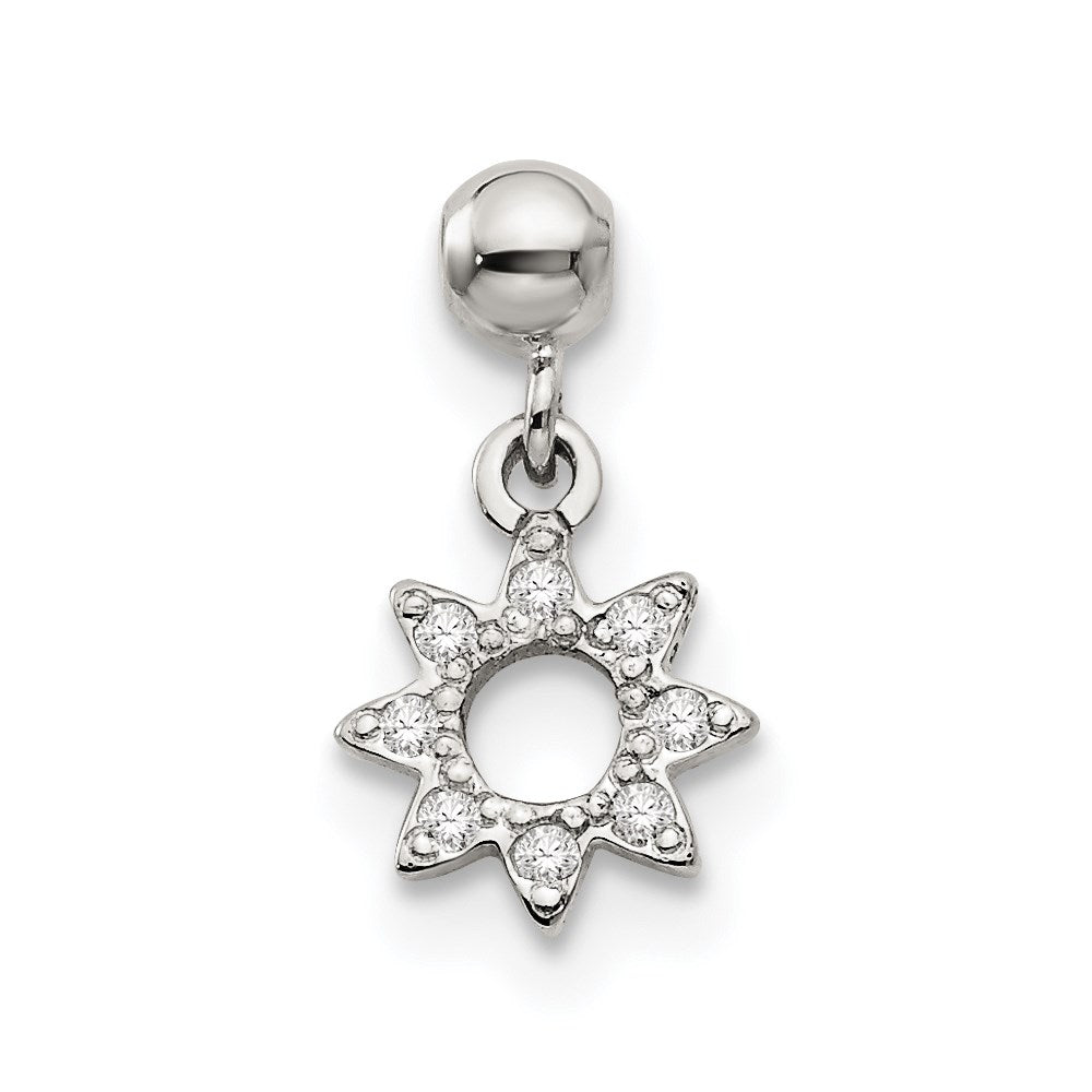 Mio Memento Sterling Silver CZ Dangle Star Charm