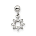 Mio Memento Sterling Silver CZ Dangle Star Charm