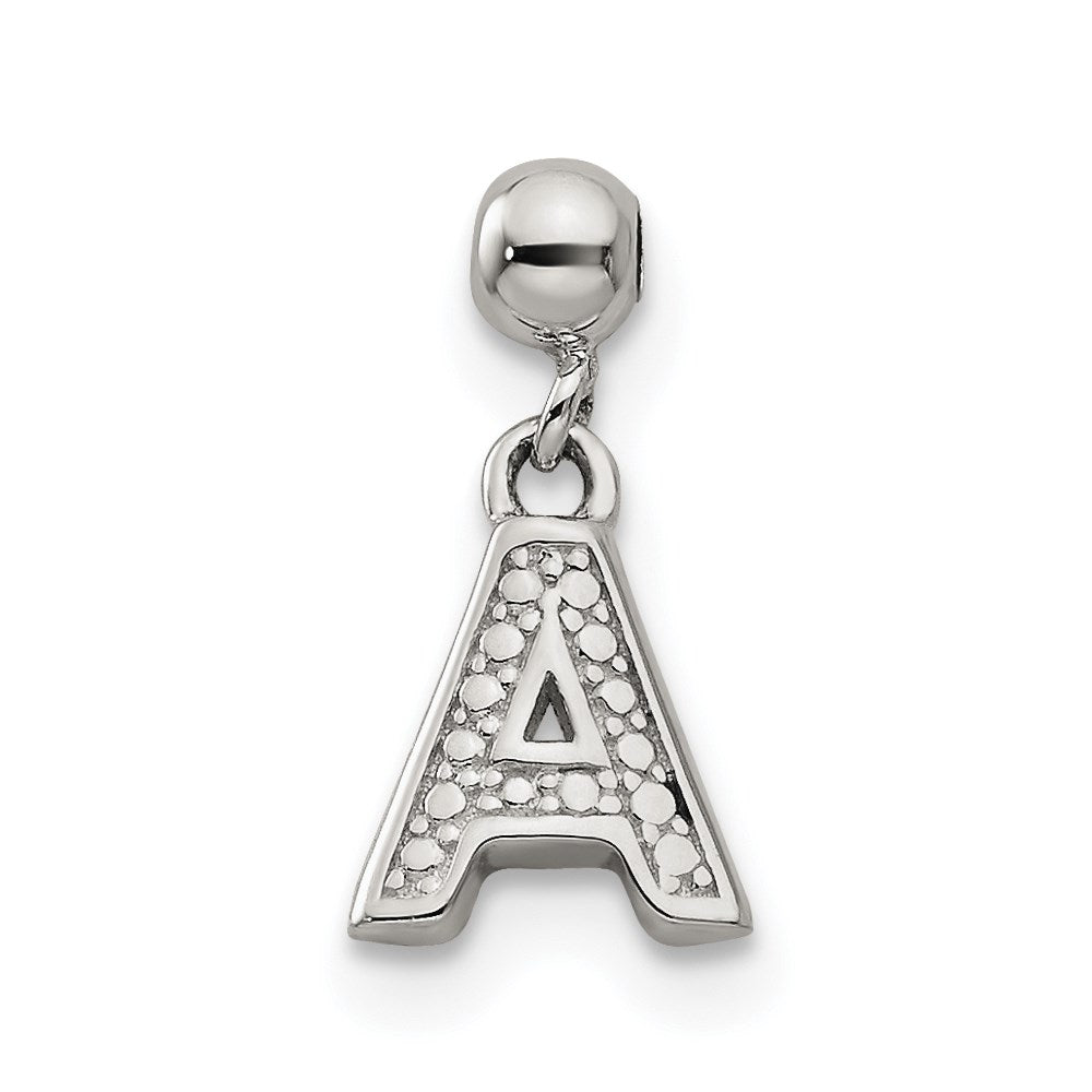 Mio Memento Sterling Silver Letter A Dangle Initial Charm
