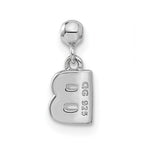 Mio Memento Sterling Silver Letter B Dangle Initial Charm