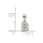 Mio Memento Sterling Silver Letter B Dangle Initial Charm