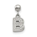 Mio Memento Sterling Silver Letter B Dangle Initial Charm