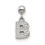 Mio Memento Sterling Silver Letter B Dangle Initial Charm