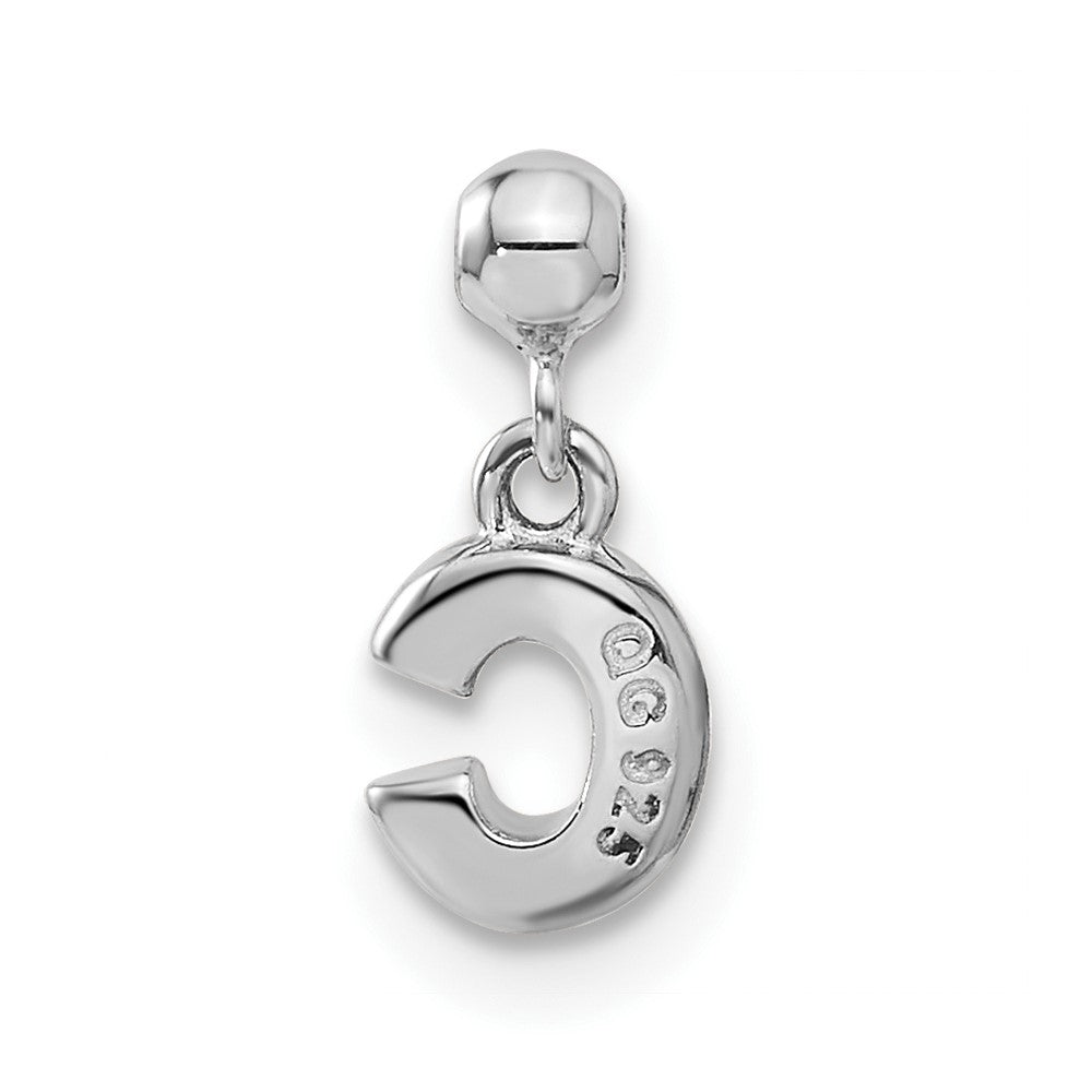 Mio Memento Sterling Silver Letter C Dangle Initial Charm