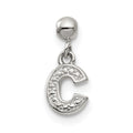 Mio Memento Sterling Silver Letter C Dangle Initial Charm