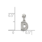 Mio Memento Sterling Silver Letter D Dangle Initial Charm
