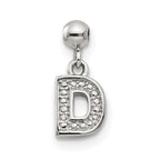 Mio Memento Sterling Silver Letter D Dangle Initial Charm