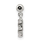 Mio Memento Sterling Silver Letter E Dangle Initial Charm