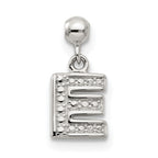 Mio Memento Sterling Silver Letter E Dangle Initial Charm