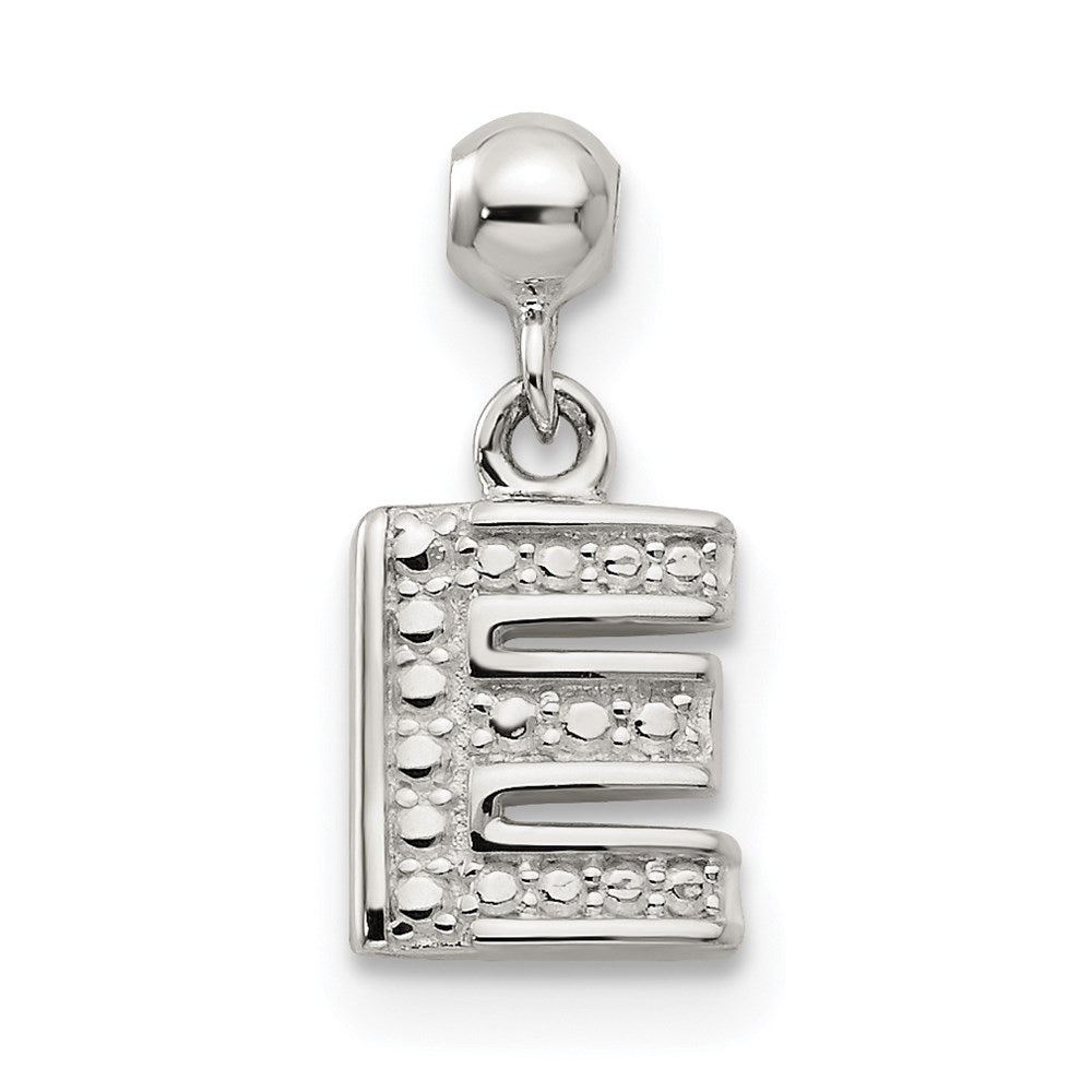 Mio Memento Sterling Silver Letter E Dangle Initial Charm