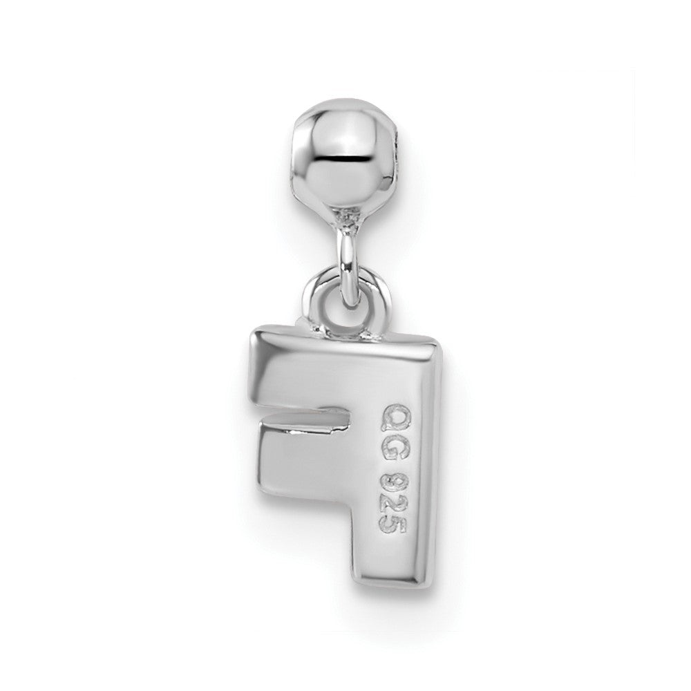 Mio Memento Sterling Silver Letter F Dangle Initial Charm