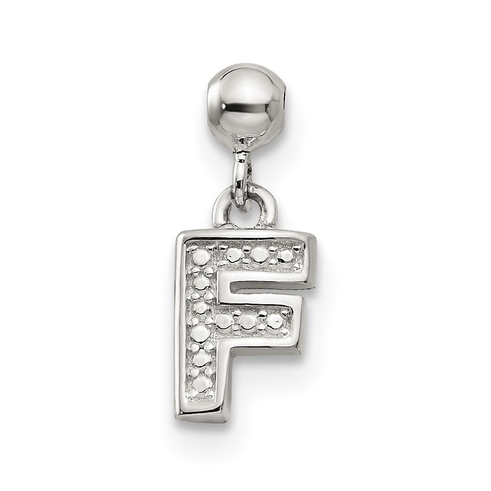Mio Memento Sterling Silver Letter F Dangle Initial Charm