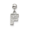 Mio Memento Sterling Silver Letter F Dangle Initial Charm