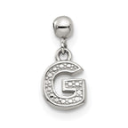 Mio Memento Sterling Silver Letter G Dangle Initial Charm
