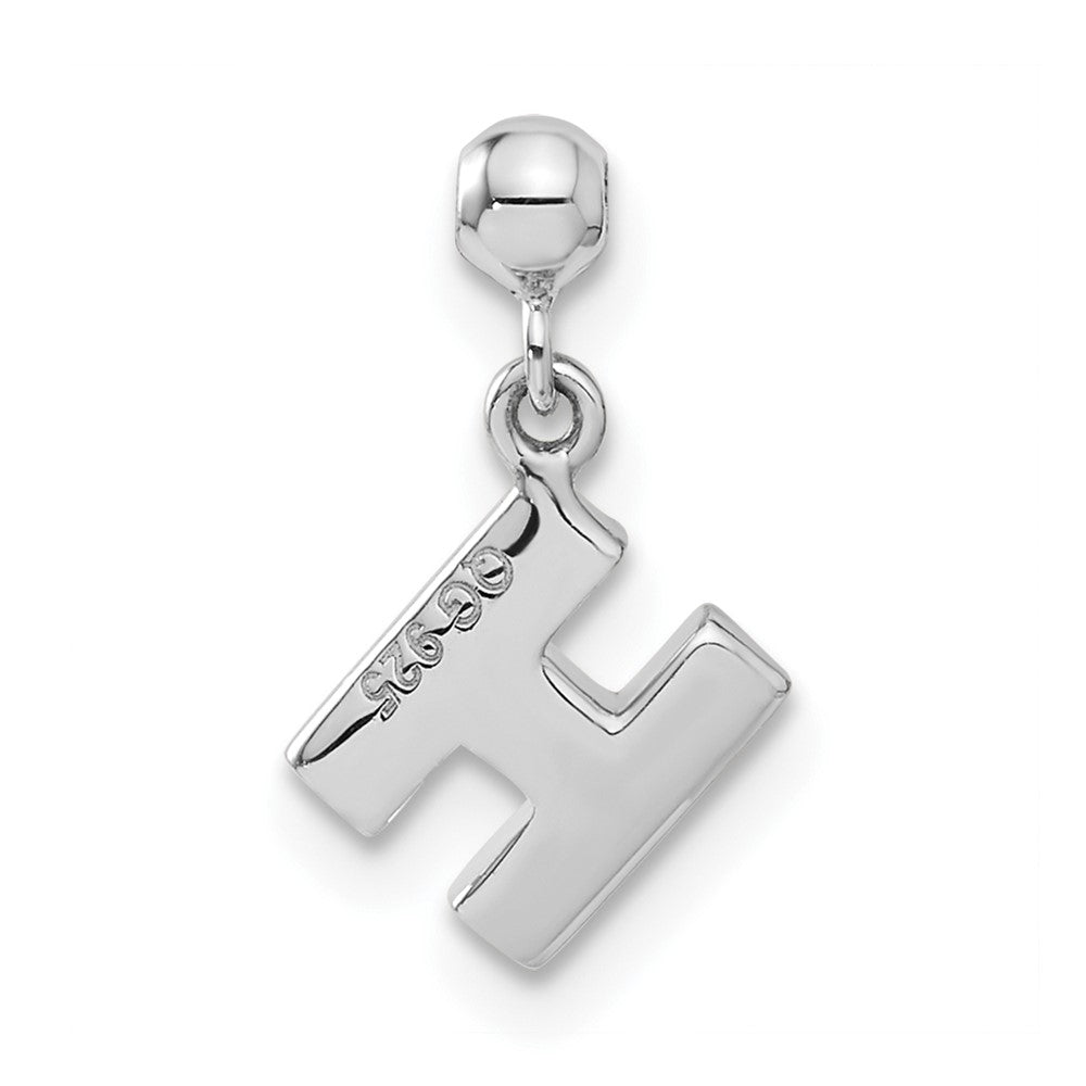 Mio Memento Sterling Silver Letter H Dangle Initial Charm