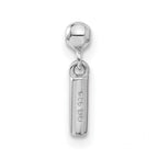 Mio Memento Sterling Silver Letter I Dangle Initial Charm