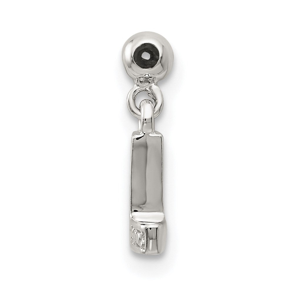 Mio Memento Sterling Silver Letter P Dangle Initial Charm