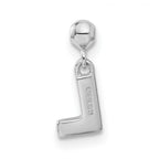 Mio Memento Sterling Silver Letter P Dangle Initial Charm