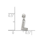 Mio Memento Sterling Silver Letter P Dangle Initial Charm