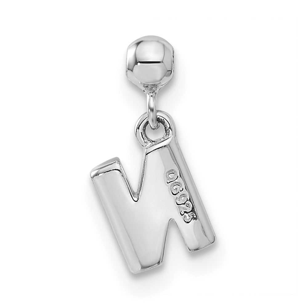 Mio Memento Sterling Silver Letter N Dangle Initial Charm