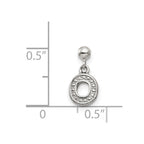 Mio Memento Sterling Silver Letter O Dangle Initial Charm