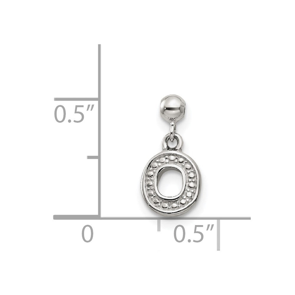Mio Memento Sterling Silver Letter O Dangle Initial Charm