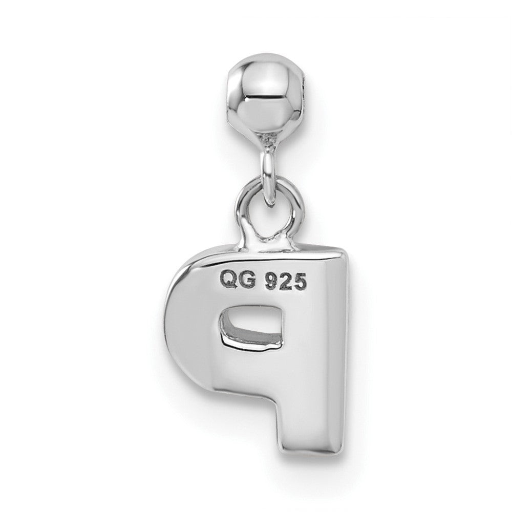 Mio Memento Sterling Silver Letter P Dangle Initial Charm