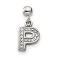 Mio Memento Sterling Silver Letter P Dangle Initial Charm
