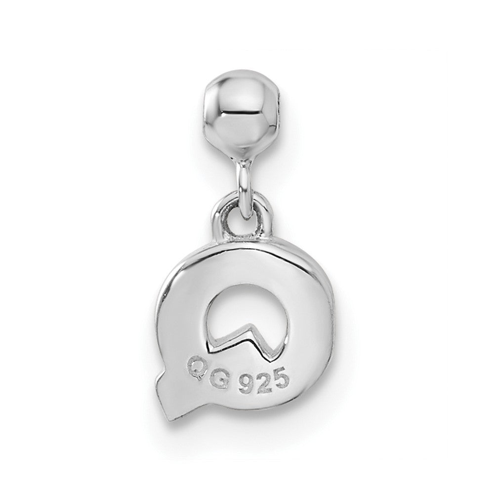 Mio Memento Sterling Silver Letter Q Dangle Initial Charm