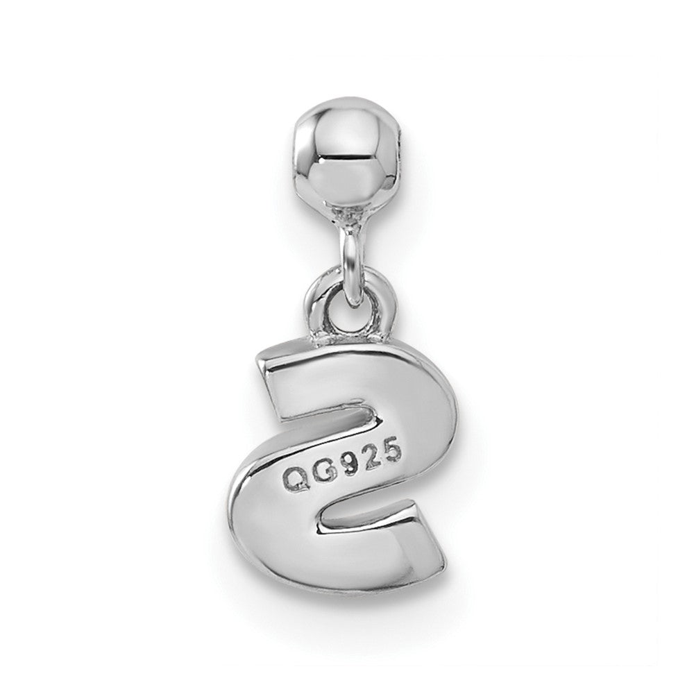 Mio Memento Sterling Silver Letter S Dangle Initial Charm