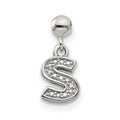 Mio Memento Sterling Silver Letter S Dangle Initial Charm