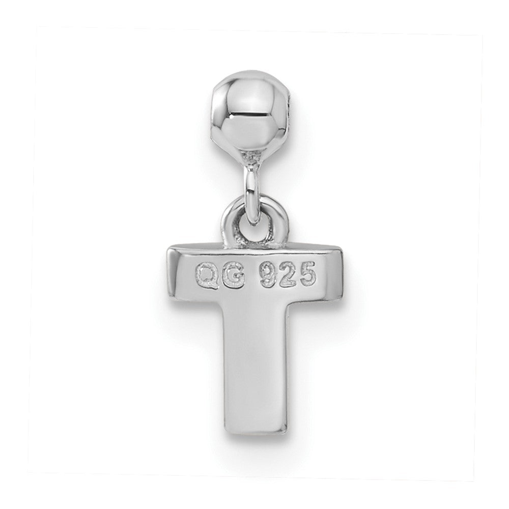 Mio Memento Sterling Silver Letter T Dangle Initial Charm