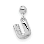 Mio Memento Sterling Silver Letter U Dangle Initial Charm