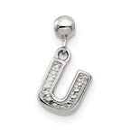 Mio Memento Sterling Silver Letter U Dangle Initial Charm