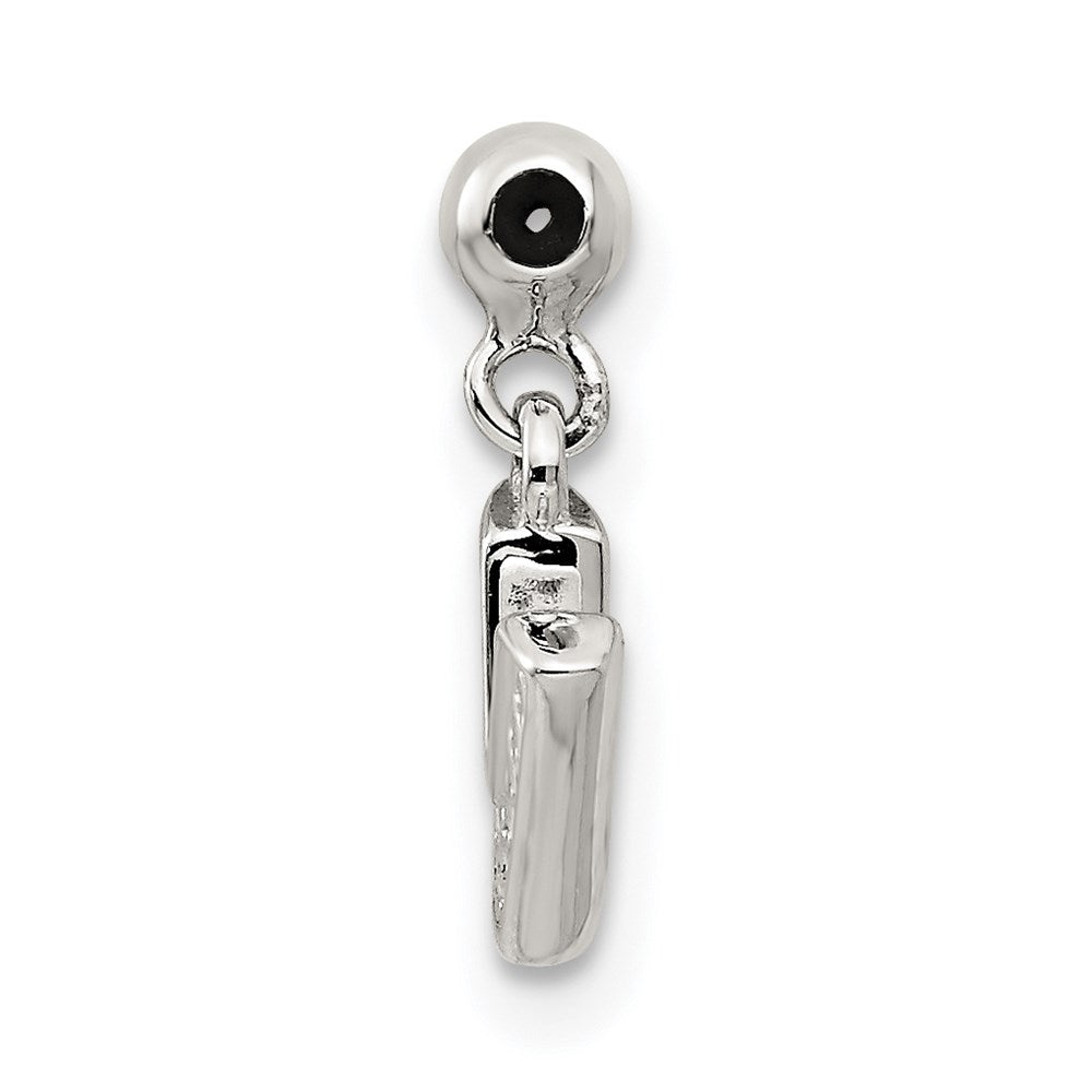 Mio Memento Sterling Silver Letter V Dangle Initial Charm