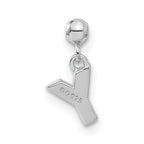 Mio Memento Sterling Silver Letter Y Dangle Initial Charm