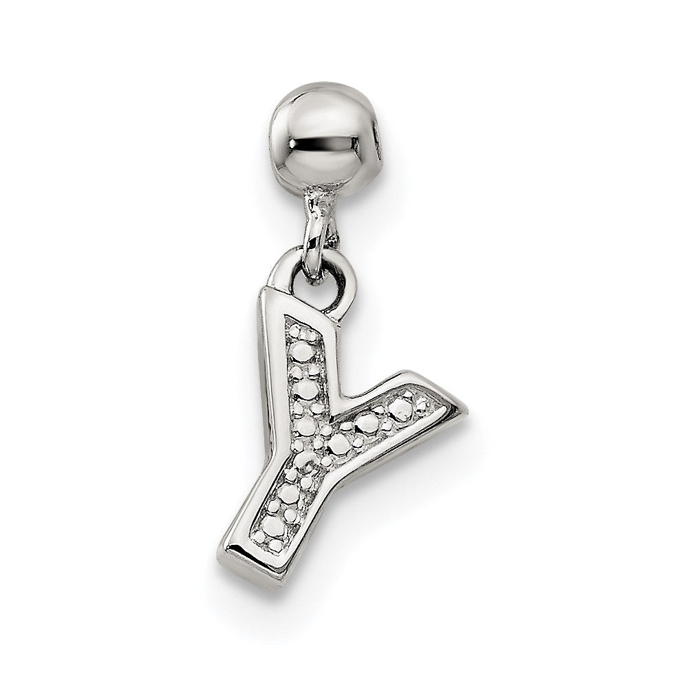 Mio Memento Sterling Silver Letter Y Dangle Initial Charm