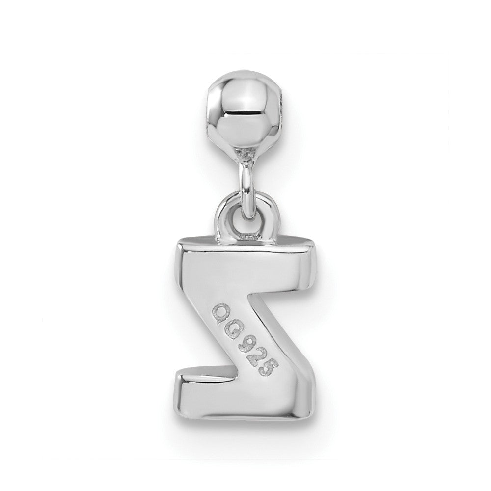 Mio Memento Sterling Silver Letter Z Dangle Initial Charm