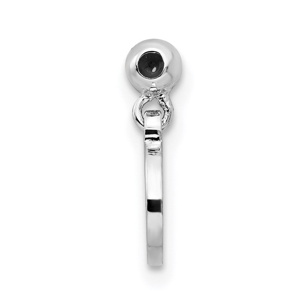 Mio Memento Sterling Silver Rhodium-plated Gold-tone Dangle Aquarius Charm