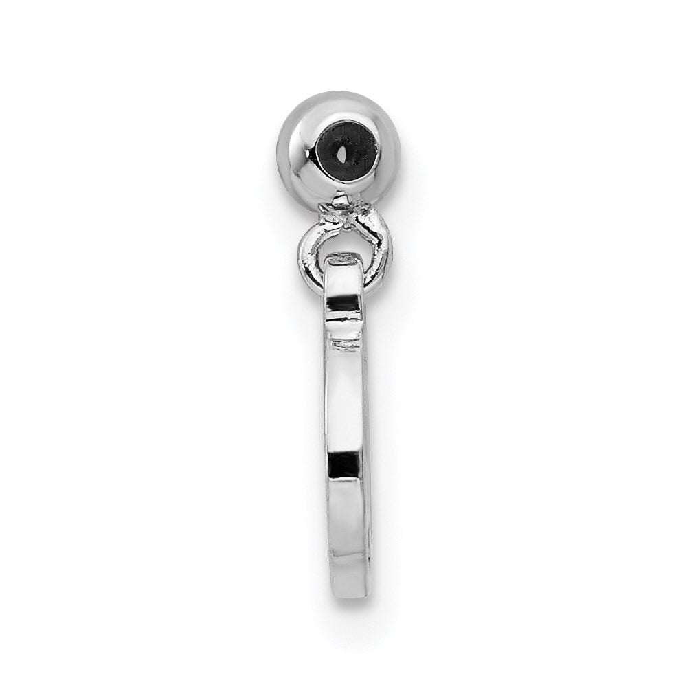 Mio Memento Sterling Silver Rhodium-plated Gold-tone Capricorn Charm