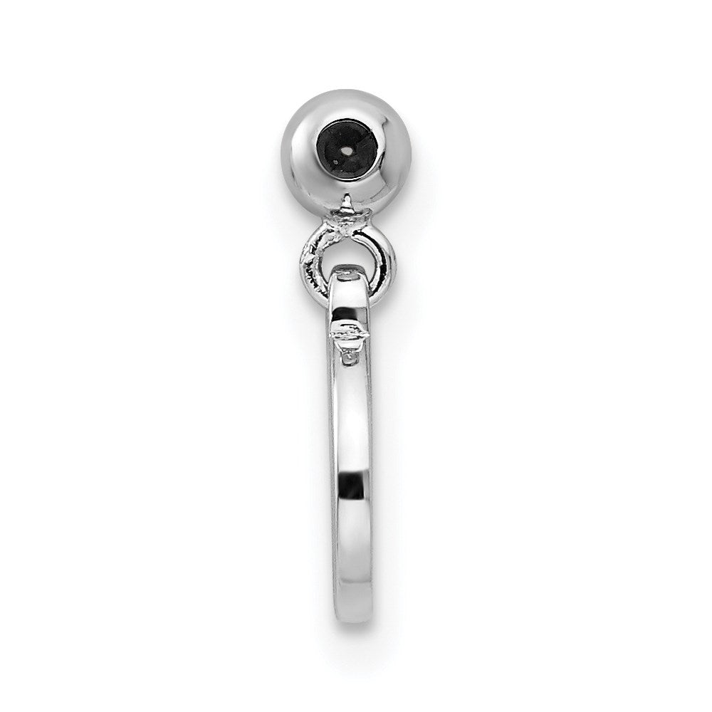 Mio Memento Sterling Silver Rhodium-plated Gold-tone Dangle Aries Charm