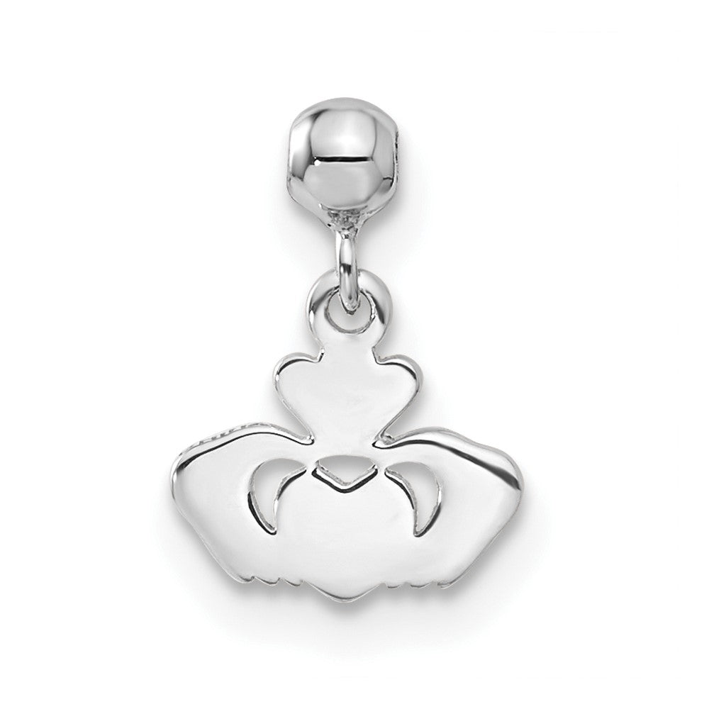 Mio Memento Sterling Silver Dangle Claddagh Charm