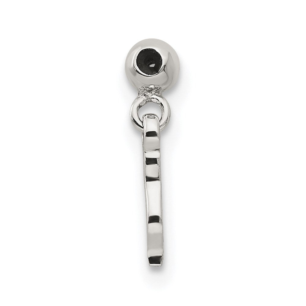 Mio Memento Sterling Silver Dangle Italian Horn Symbol Charm