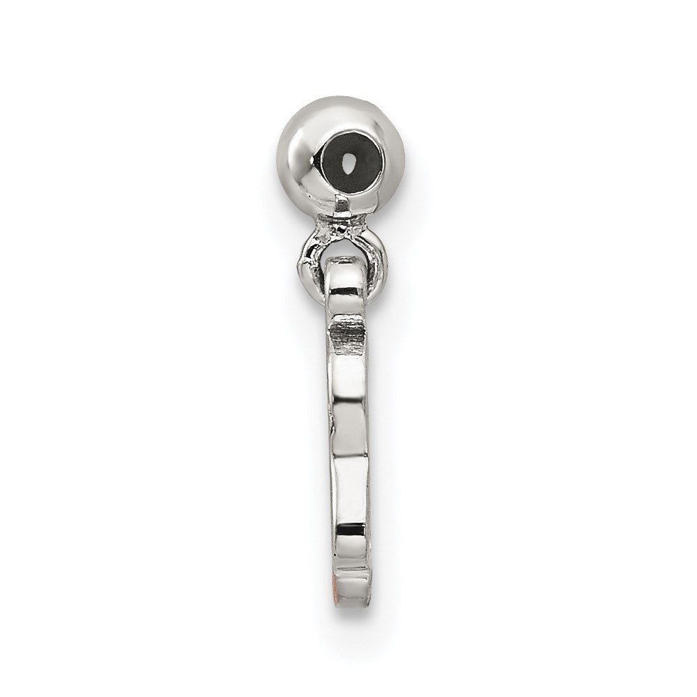 Mio Memento Sterling Silver Enamel Dangle Ballet Shoes Charm