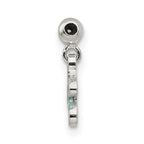 Mio Memento Sterling Silver Blue Enamel Dangle Baby Sock Charm