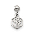 Mio Memento Sterling Silver Dangle Baby Block Charm