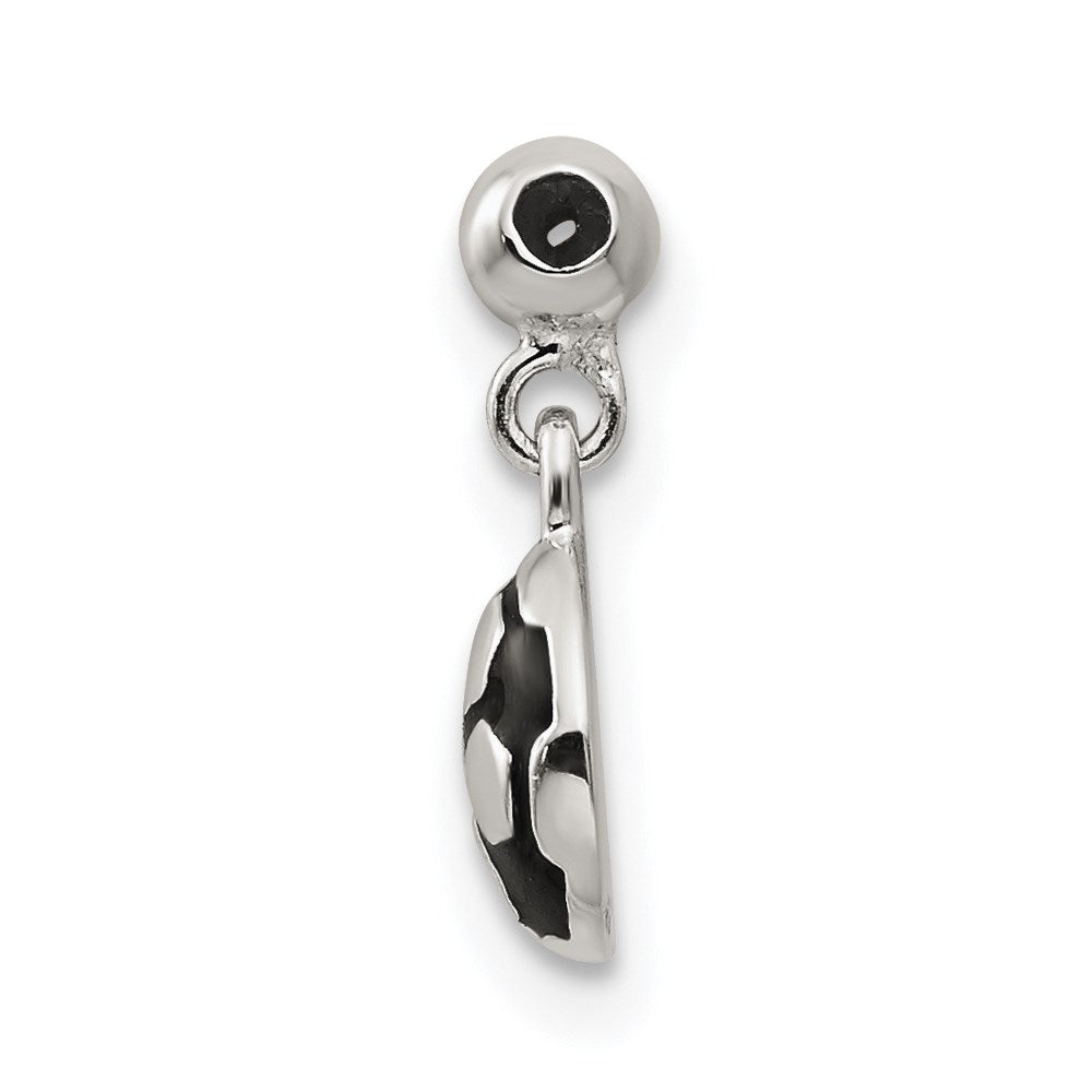Mio Memento Sterling Silver Enamel Dangle Soccer Ball Charm