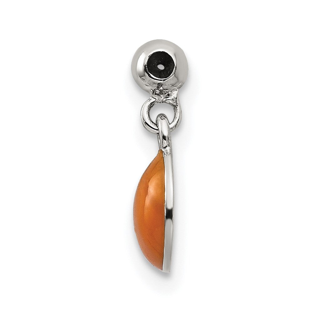 Mio Memento Sterling Silver Enamel Dangle Basket Ball Charm