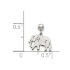 Mio Memento Sterling Silver Dangle Elephant Charm