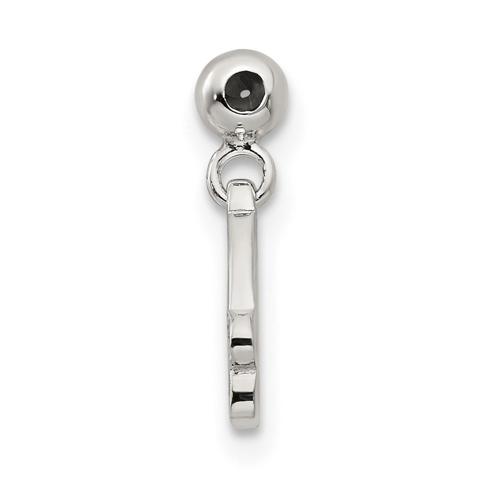 Mio Memento Sterling Silver Enamel with CZ Dangle Santa Hat Charm